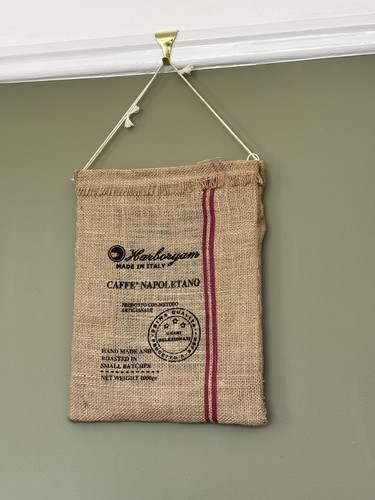 Retro coffee bean hessian - retro,