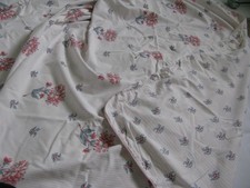 Vintage LAURA ASHLEY 1990 Pink Honeysuckle Floral+ Stripe Single Duvet Set. VGC.