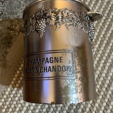 Rare Moet & Chandon Champagne Ornate Silver Colour Acrylic Plastic Ice Bucket