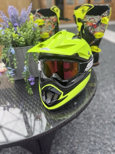 Shoei helmet and goggles - helmet,