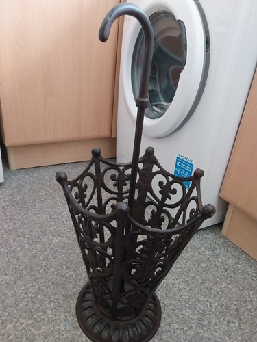 Antique cast iron umbrella - antique,