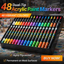 Acrylic Paint Pens 48 Colours