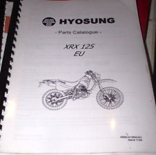 HYOSUNG XRX125  EU PARTS CATALOGUE MANUAL