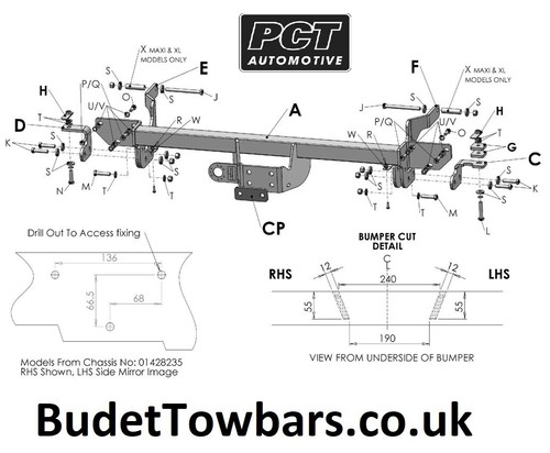 Citroen relay tow bar - tow, to