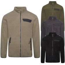 Mens Sherpa Borg Fleece Jacket