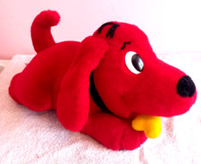 Vintage Clifford The Big Red Dog Barking Noise Soft Toy Scholastic Plush