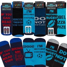 Mens Slogan Socks If You Can Read Football Gaming Novelty Gift For Him 6-11UK