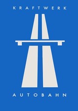 Kraftwerk Autobahn huge cover poster print A1 23.4x33" Electronica FREE P&P