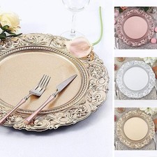14-Inch Metallic Round Baroque