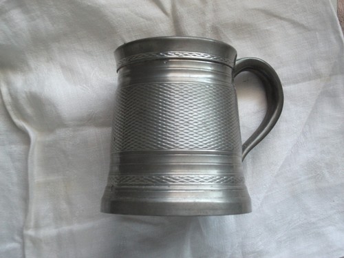 Vintage patterned pewter - patterned,