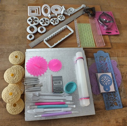 Cake decorating tools - cake, and