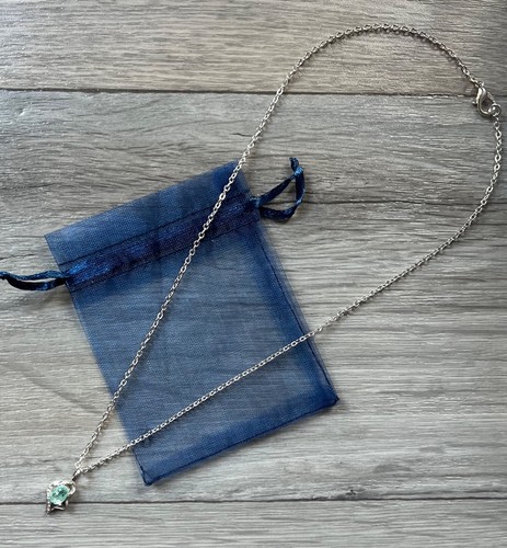 Small aquamarine coloured