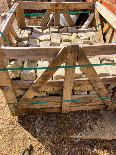 Grey concrete square block - square,