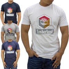 Timberland Mens T Shirt Pullover Crew Neck Top Summer Cotton Casual Tee S-2XL