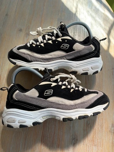 Skechers lites black grey - skechers,
