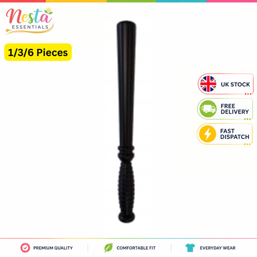 Police truncheon 33cm black - truncheon,