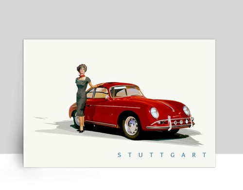 Ruby red porsche 356 christo - 356,
