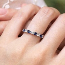 2ct Round Blue Sapphire