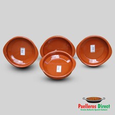 Set of 4 x 18cm Spanish Terracotta Tapas Dishes / Cazuelas