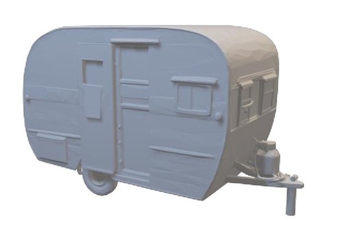 Resin printed small camper - resin,