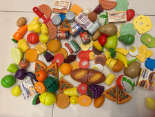 PLAY FOOD - mixed set, job lot - plastic children kitchen toys