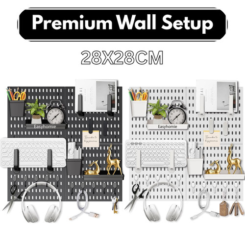 Wall pegboard organiser - wall,