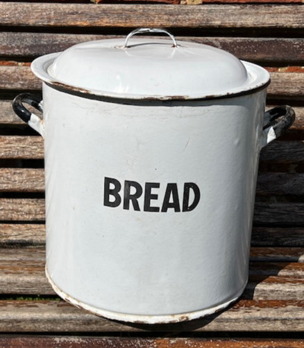 Vintage 1950s white enamel - 1950s,