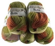 Rainbow wool pack 5 x 100g Papatya Batik Yarn wool crochet DK acrylic Shade 16