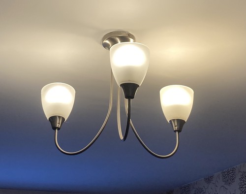 Arm chrome ceiling light - chrome,