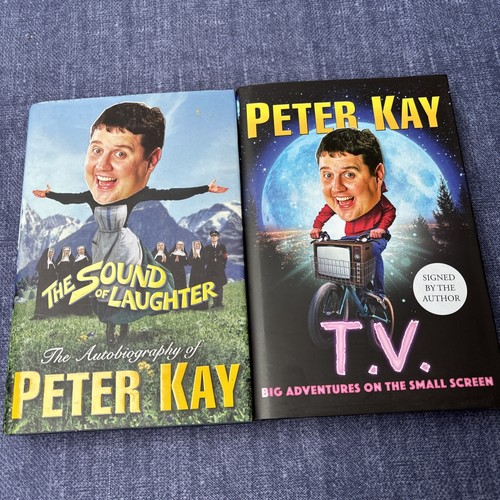 Two signed peter kay books - two,