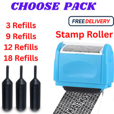 ID Address Blocker Roller Stamp/Refill Inks Confidential Identity Security Theft