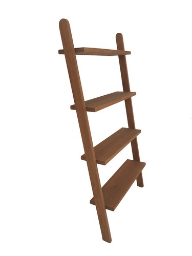 Solid oak ladder shelf - , unit
