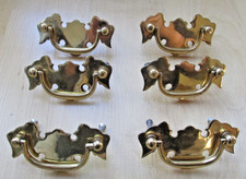 Set 6 Vintage Brass Gold