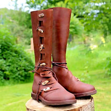 Medieval Leather Boots Viking