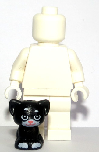Lego black cat baby kitten - baby,