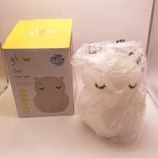 Glow Owl Table Lamp Children's Colour Changing LED Night Light (h16)
