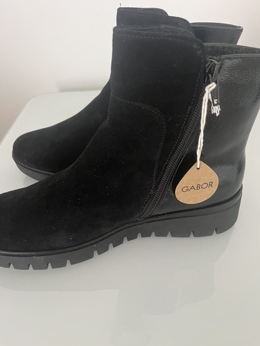 Gabor comfort black suede - black,
