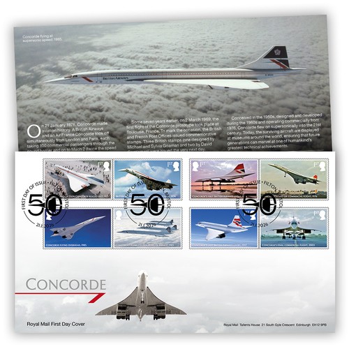 Concorde stamps souvenir first - concorde,