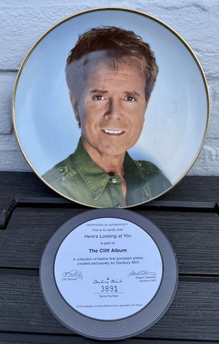 Cliff richard plate danbury - cliff,