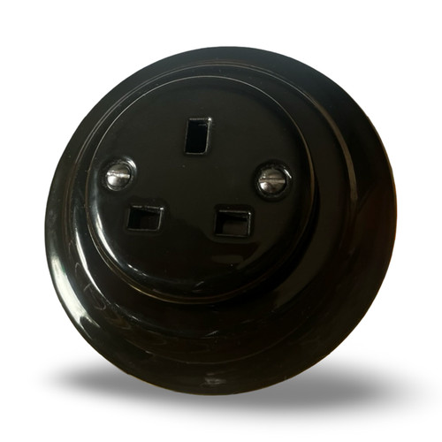 Glossy black retro - glossy,