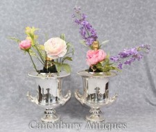 Pair Victorian Silver Plate