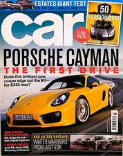 CAR MAGAZINE MAR-2013 - Porsche Cayman S, Mustang GT500, Camaro ZL1, Aventador