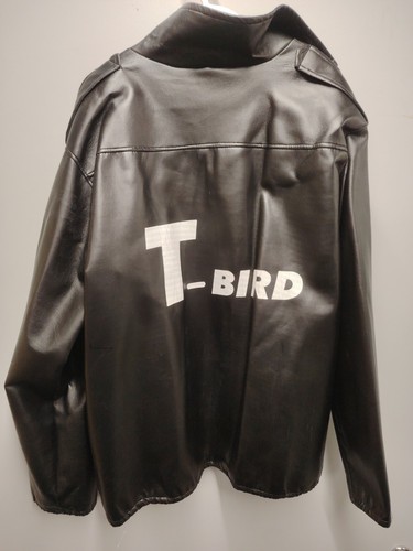 Mens black faux leather - mens, t-