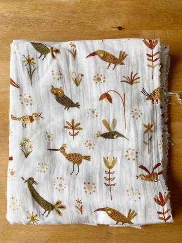 Flat double gauze - flat, fabric