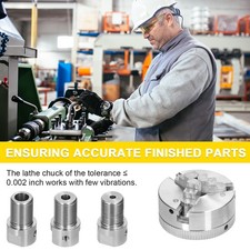Lathe Chuck 3 Jaws/4 Jaws Manual Self-Centering Mounting Bolt