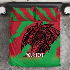 Custom Wales Football Bedding