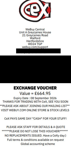 Cex exchange voucher 664 - voucher,