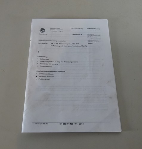Installation instructions - installation,
