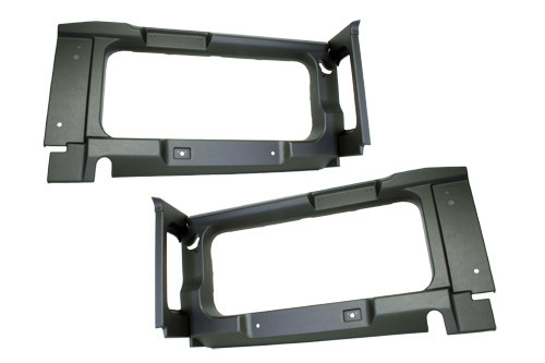 Dark grey rear window - dark,