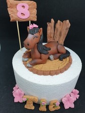 Horse Pony Cake Topper Farm